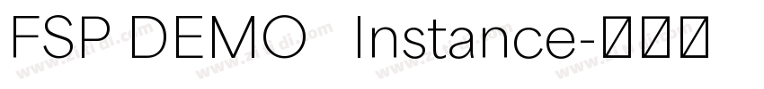 FSP DEMO   Instance字体转换